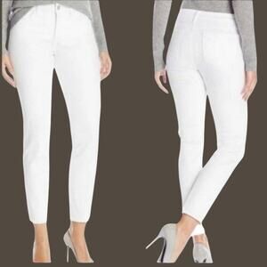 NYDJ White Clarissa Skinny Ankle Jeans Size 14